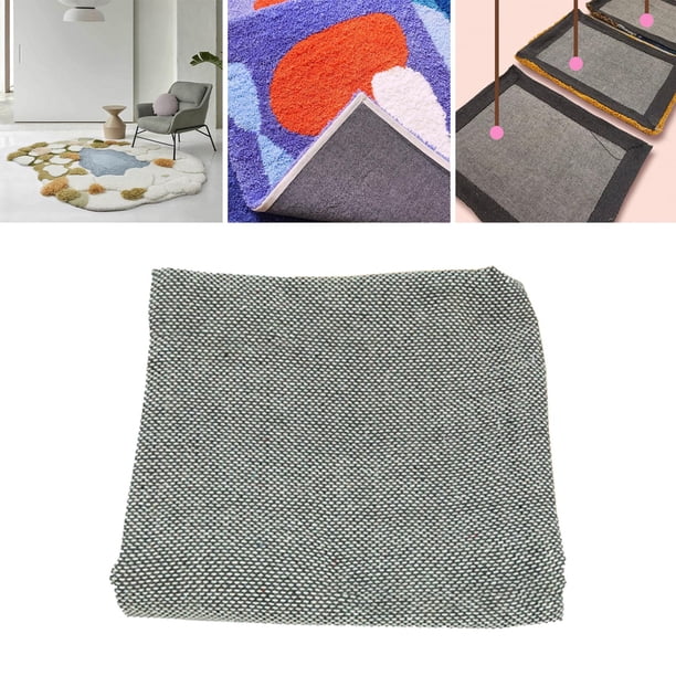 Tela de respaldo principal para alfombras Baoblaze tapicería hecha a mano DIY gris claro
