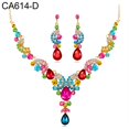 thumbnail image 2 of Xinyolin Women Jewelry Set, Elegant Rhinestone Teardrop Pendant Wedding Necklace Earrings, 2 of 8