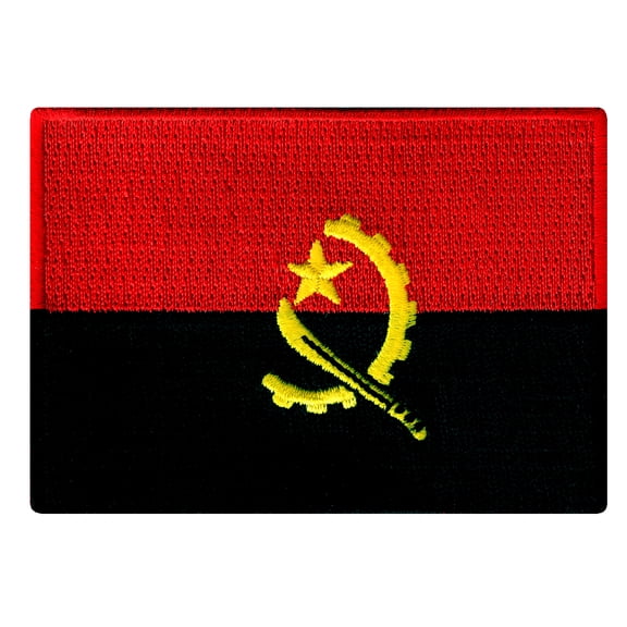 Angola Flag Embroidered Iron-on Patch