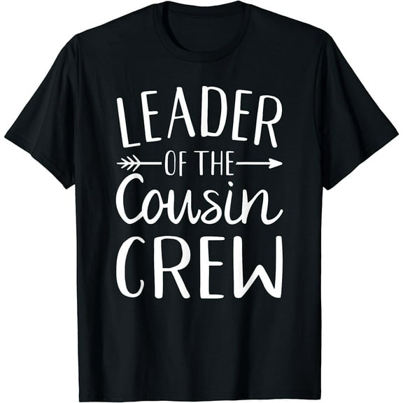 Leader of the Cousin Crew T-Shirt Black Small