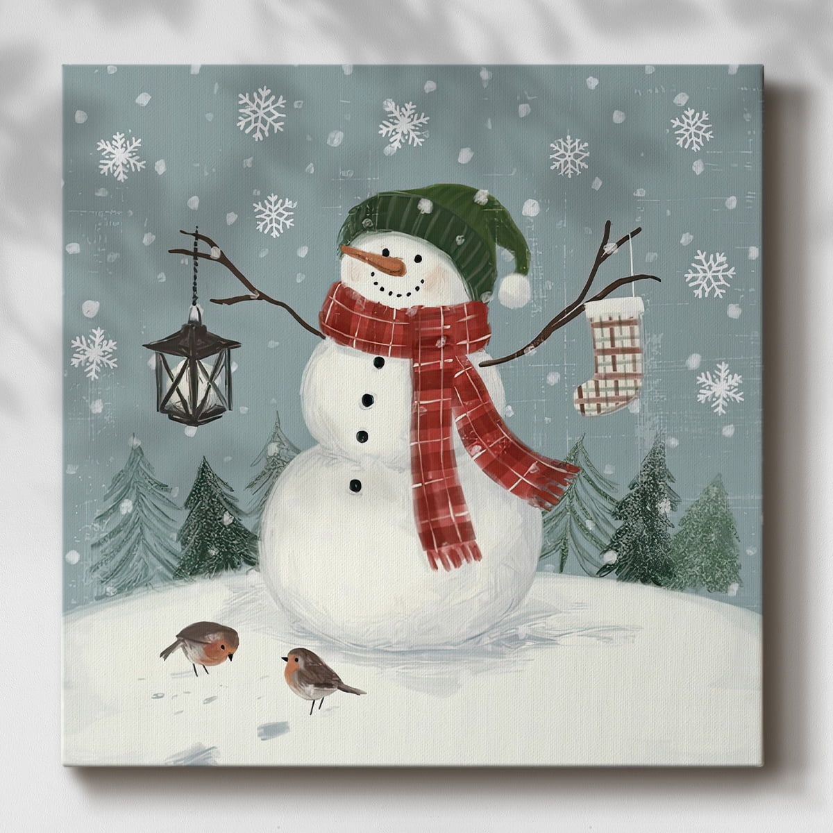 Jolly Snowman II- Gallery Wrapped Canvas