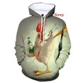 thumbnail image 3 of Sudadera con capucha con estampado 3D de pollo, divertida y divertida, informal, con gráficos, para otoño e invierno, de manga larga, unisex, 3 of 5