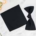 thumbnail image 2 of Efavormart 5 Pack | Black 200 GSM Premium Polyester Dinner Napkins, Seamless Cloth Napkins - 20"X20", 2 of 11