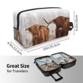 thumbnail image 4 of Goofa Yak Printed Toiletry Bag with Handle,Large Capacity Travel Makeup Cosmetic Bag for Women, Carry on Airport Airline Compliant Bag, 4 of 9