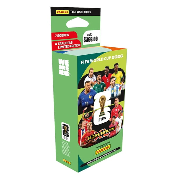 Blíster de tarjetas coleccionables Panini FIFA World Cup 2026