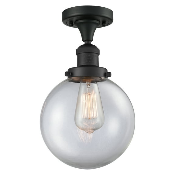 Innovations Lighting 517-1Ch-8 Beacon Beacon 1 Light 8" Wide Semi-Flush Ceiling Fixture -