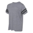 thumbnail image 2 of Youth Football Fine Jersey Tee Color Granite Heather/ Vintage Smoke X-Large Size, 2 of 5