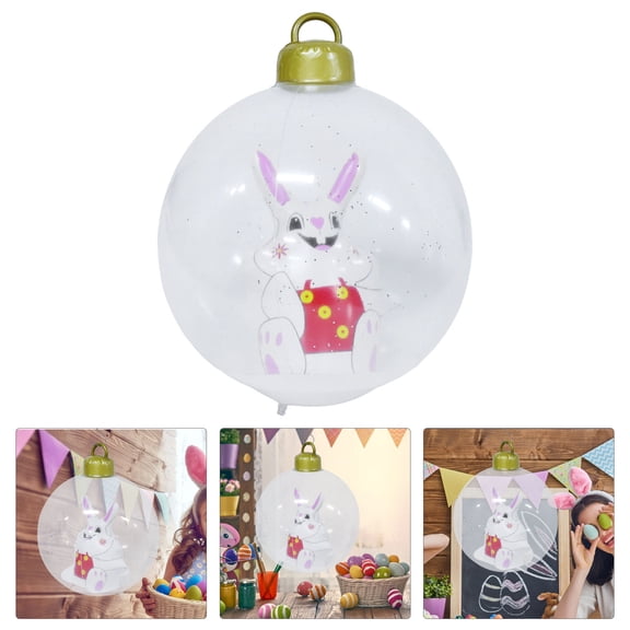 GETAJGHSD PVC Easter Inflatable Bunny Ball Outdoor Hanging Decoration for Courtyard Garden Events