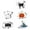 A-5Pcs, variant on 5Pcs Halloween Cookie Cutters Set, Stainless Steel Holiday Cookie Cutter from 2" to 3.4", Pumpkin Ghost Bat Cat Witch Hat Molds for Halloween Food Party Decorations Silver