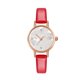thumbnail image 1 of Reloj unisex de moda con esfera redonda y elegante reloj de pulsera analógico de cuarzo (banda roja con espejo blanco), 1 of 2