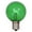 Green, variant on Vickerman G50 LED Multi-color Transparent Glass Bulb E17 Nickel Base.