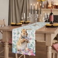 thumbnail image 2 of Table Runners 70 Inches Long Dress Scarves, Bunny Easter Farmhouse Coffee/Dining/Kitchen Table Decor, Holiday Table Runner, Spring Floral Rabbits Checkered Farmhouse 13x70 Inch, 2 of 9