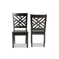 thumbnail image 2 of Baxton Studio Caron Modern and Contemporary Transitional Dark Brown Finished Wood 2-Piece Dining Chair Set, 2 of 7