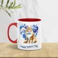 thumbnail image 3 of Maine Coon Proud Dad Happy Father's Day 11oz Accent Two-tone Mug Cat Lover Kitten Owner Gifts Coffee Tea Cup - 02008, 3 of 5