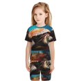 thumbnail image 5 of Balery Realistic Turtle Conjunto de Pijama Infantil de Manga Corta con Estampado – Ropa de Dormir de Algodón Suave-3X-Large, 5 of 5