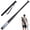 Black, variant on iHomeGarden 28 in Weighted Practice Bat for Baseball and Softball, Carbon Steel Swing Trainer with Grip and Carry Bag, Blue