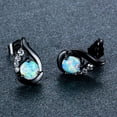 thumbnail image 3 of Pendientes Qarigey plata 2 piezas mujer joyería atemporal versátil pequeños blanco, 3 of 6
