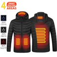 thumbnail image 3 of Chaqueta calefactable de 21 áreas para hombre, chaqueta calefactora impermeable de invierno, chaquetas para mantener el calor, parkas, abrigo, chaleco calefactable táctico, 3 of 5