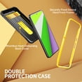 thumbnail image 3 of FITO For Google Pixel 8 Pro Case, Rubber Shockproof Full-Body Phone Case with Kickstand (Yellow), 3 of 8