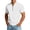 White-2, variant on Mens T-Shirts with Zip Summer Plain V Neck Short Sleeve Dress Shirts Casual Tops