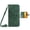 Green, variant on Leymi Case for Samsung Galaxy A17 5G with Cash Slot, with Shoulder Strap PU Leather Wallet Case Shockproof Protective Back Cover, Rose