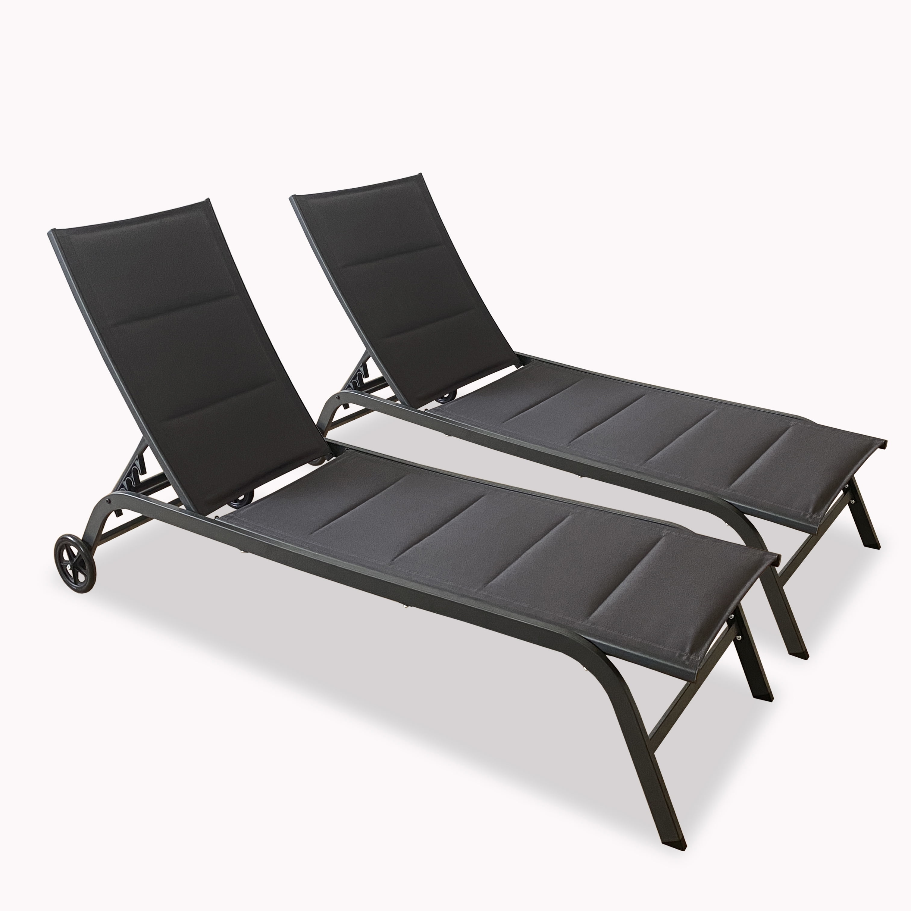Unique Choice Outdoor Patio Chaise Lounge Chair 5Position Adjustable
