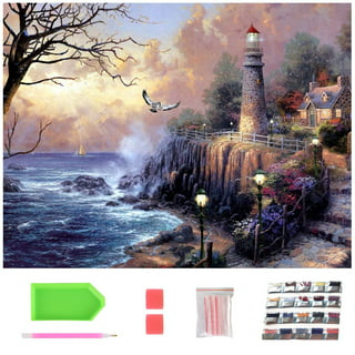 Diamond Art Club 13 x 16 Coastal View Painting kit
