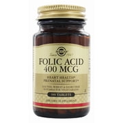 Solgar Folate 666 MCG DFE (FOLIC ACID 400 MCG) Tablets - 100 ct