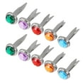 thumbnail image 1 of 50 Pcs Perles Décoratives Couleurs Assorties Métal Papier Projets Faits Main, 1 of 9