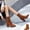 Brown, variant on Bnwani Womens Boots New Fall Winter Fashion Pointed Toe Thick Chunky High Elastic Boot Black Size 4.5