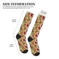 thumbnail image 4 of Pofeuu Colored Large Mushrooms and Leaves Print Compression Socks for Women & Men Circulation - Best Support for Nurses,Running,Athletic,Sports, 4 of 7