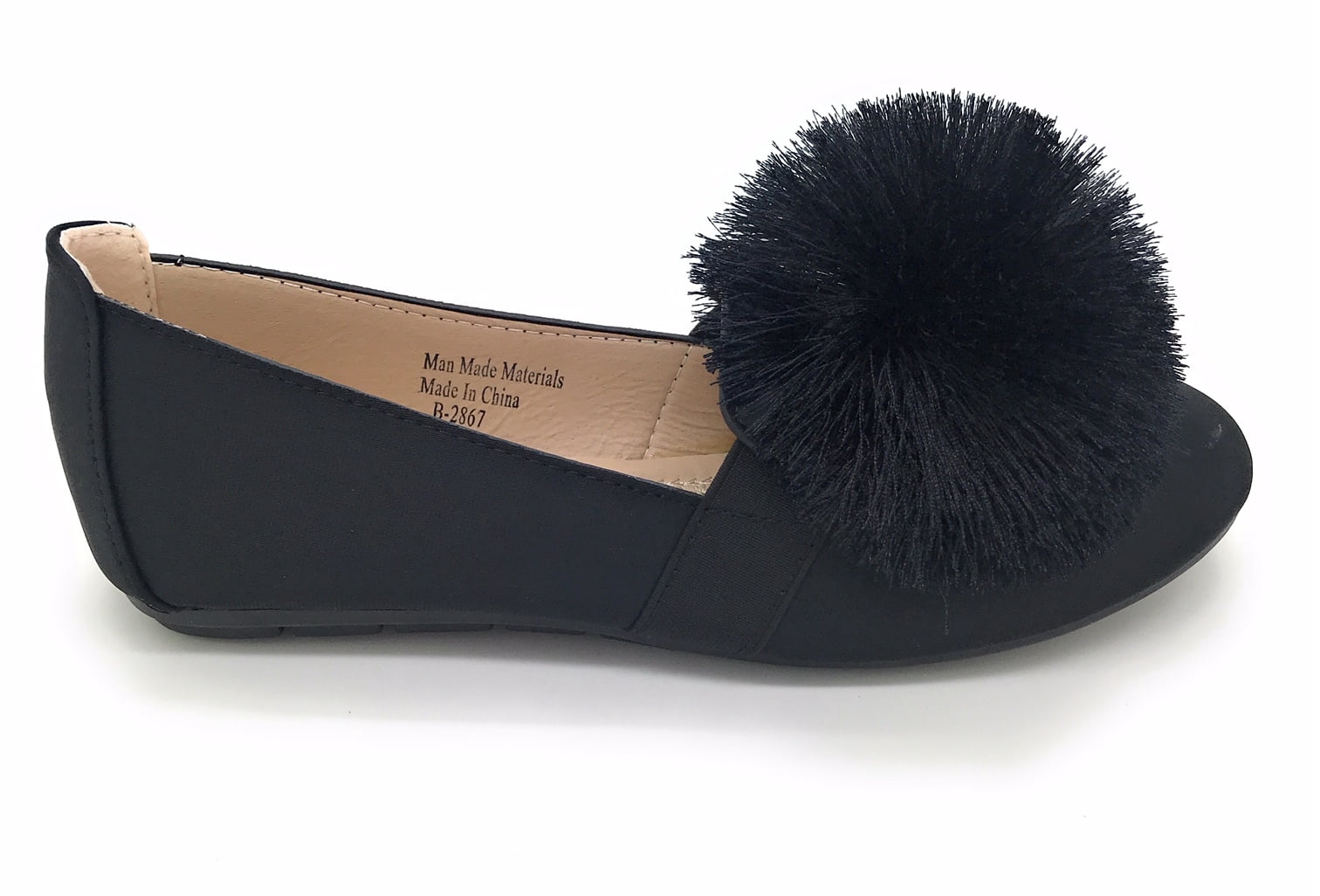Victoria K Pom-Pom Ballerina Flats (Women)
