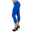 thumbnail image 2 of Vivian's Fashions Capri Leggings - Cotton, Misses Size (Royal Blue, 4X), 2 of 3
