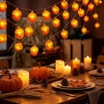 thumbnail image 6 of Viflosae Outdoor Lights Fall Home Decor LED Pumpkin Maple Leaf Light String Thanksgiving Decorative Light Pendant Holiday Lighting Arrangement Ornaments, 6 of 6