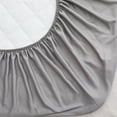 thumbnail image 7 of Peace Nest Quilted Waterproof Fitted Elastic Mattress Protector 12" Pocket Stretches up to 18" Queen - Gray, 7 of 7