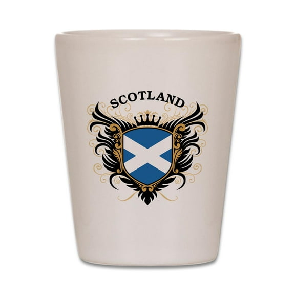CafePress - Scotland - White Shot Glass, Unique and Funny Shot Glass