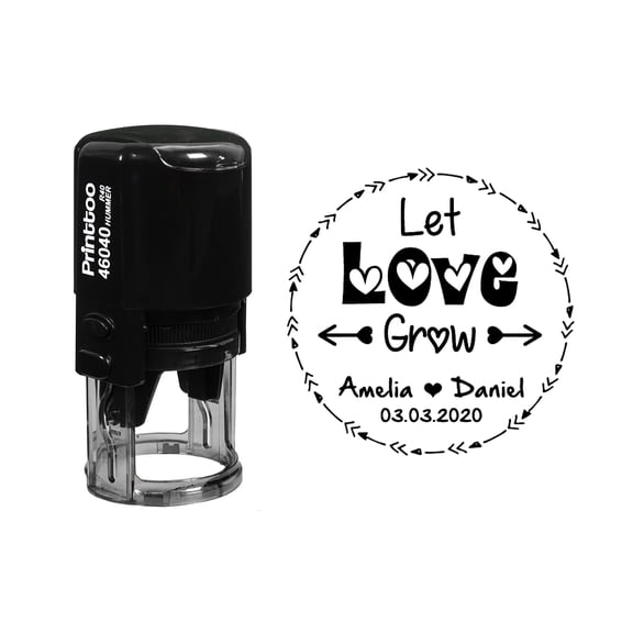 Printtoo Office Document Heavy Duty Stamp With Revised By Text Date Self Inking Rubber Stamp-Blue