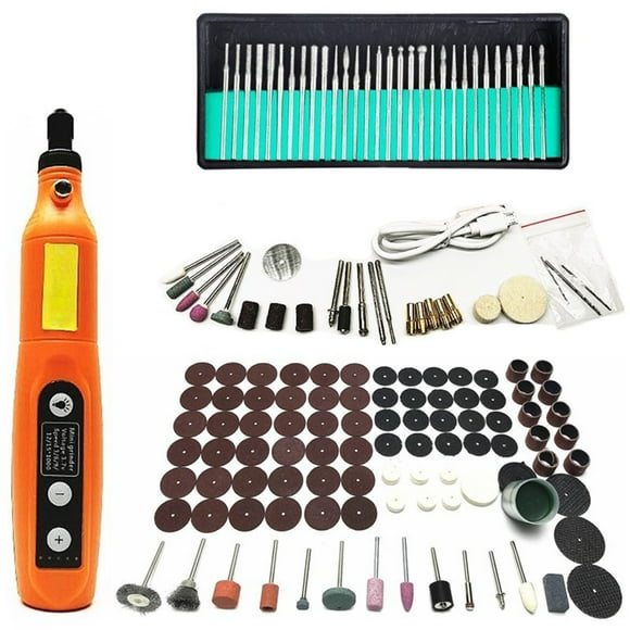 Amdohai 146 PCS Wireless Electric Drill Kit Grinding Polishing 5 Speed Adjustable Electric Grinder Carving Grinding Engraving Pen USB Charging Drill Tools