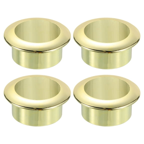 Uxcell 4 Pack 1.18 Inch (30mm) Desk Grommets, Plastic Cable Hole Cover, Gold