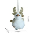 thumbnail image 4 of MXTPOV Exquisite Christmas Decorations for Christmas Tree, Plush Cute Deer Ornaments Hanging for Backpack Party Car Home Decor, White, 4 of 6