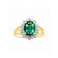 thumbnail image 5 of RYLOS Jewelry For Women 14K Yellow Gold Princess Diana Inspired Ring & Pendant Necklace W/ 18" Chain Gemstone & Diamonds 9X7MM  Emerald May Birthstone Womens Jewelry Matching  Gold Jewelry For Women, 5 of 9