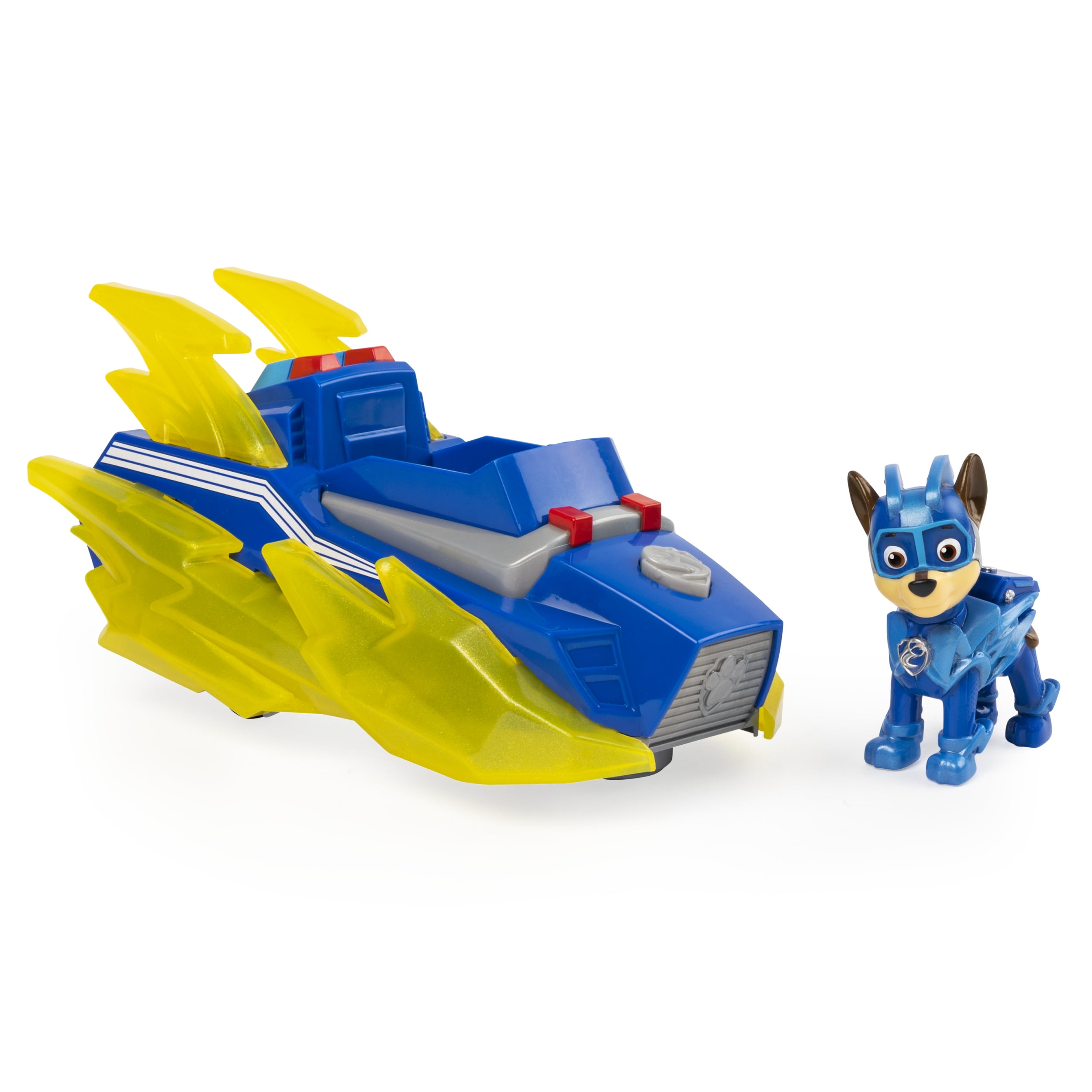 forbi kamera Desværre PAW Patrol, Mighty Pups Charged Up Chase's Deluxe Vehicle with Lights and  Sounds - Walmart.com