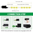 thumbnail image 4 of GooingTop Christmas Lights Outdoor Waterproof, Total 108Ft 200LED 8 Modes Twinkle Lights for Patio Garden Holidays Indoor Christmas Outdoor Decor（Multicolor), 4 of 8