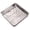Silver3, variant on MKHSQHDG Today's Deals Stainless Steel Baking Tray for Oven Oven Rimming Bake Pan with Rack for Cakes Roasting and Casseroles Stainless Steel Square Cake Baking Pans Baking Pan with Rack