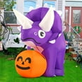 thumbnail image 5 of GOOSH Halloween Inflatable 5 FT Halloween Dinosaur Inflatable, Inflatable Halloween Dinosaur Halloween Dinosaur Decorations with LED Lights, Halloween Decorations Inflatables Clearance for Holiday, 5 of 7