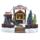 thumbnail image 1 of Toystoory Cabina de escena de nieve navideña, decoración navideña luminosa, casa de árbol de Navidad de resina, escena de pueblo, regalo para niños y Kits de decoración para fiestas Toystoory HA037607-00, 1 of 5