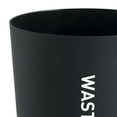 Mainstays Soft Touch Plastic 2.11 Gallon Wastebasket in Rich Black for