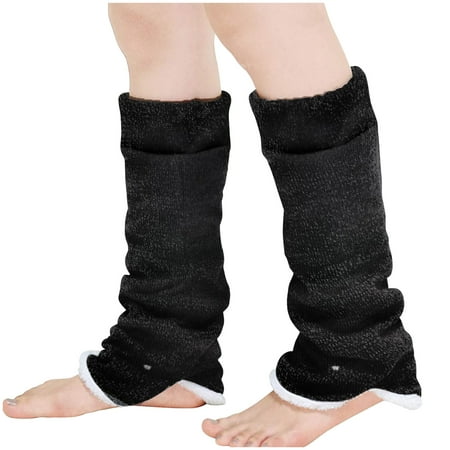 

ERTUTUYI Women Winter Long Warm Leg Cover Thick Cold Proof Plush Soft Warm Socks Multicolor1
