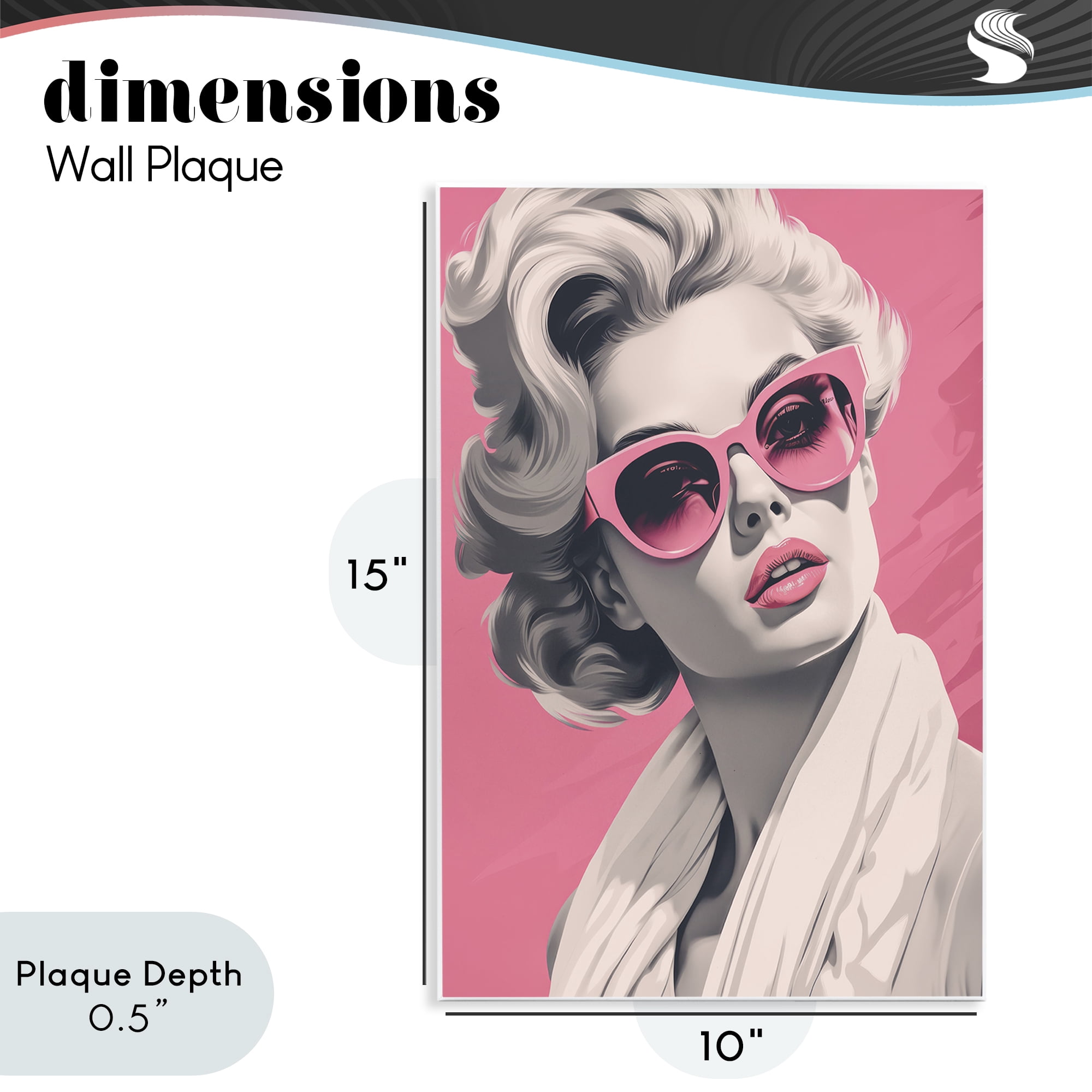 Stupell Industries Retro Chic Glamour Wall Plaque Art, design by Andrea Haase