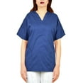 thumbnail image 3 of Unisex Men/Women V-Neck Scrub Cotton Uniforms Medical Hospital Nursing Shirt Top, 3 of 3